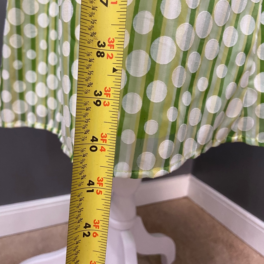 ROBBIE BEE Womens Halter Green White Polka Dot Fit-n-flare Dress 16 Pin Up - Picture 11 of 17